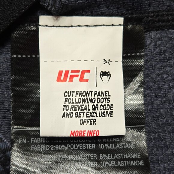 UFC Venum Sports Bra Womens Small Black Racerback Removal Pads Workout Top New - Picture 8 of 10